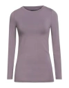 Alpha Studio Woman T-shirt Lilac Size 6 Viscose, Elastane