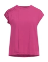 Alpha Studio Woman T-shirt Magenta Size 12 Cotton, Polyester