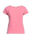Alpha Studio Woman T-shirt Magenta Size 6 Cotton, Elastane