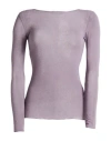 Alpha Studio Woman T-shirt Mauve Size 12 Viscose, Polyamide, Cashmere, Elastane