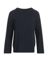 Alpha Studio Woman T-shirt Midnight Blue Size 10 Cotton, Elastane In Blue