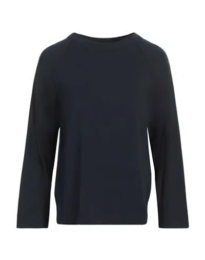 Alpha Studio Woman T-shirt Midnight Blue Size 10 Cotton, Elastane