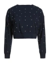 Alpha Studio Woman T-shirt Midnight Blue Size 10 Cotton, Elastane