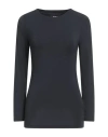 Alpha Studio Woman T-shirt Midnight Blue Size 10 Viscose, Elastane