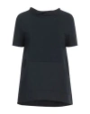 Alpha Studio Woman T-shirt Midnight Blue Size 14 Cotton, Elastane