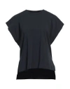Alpha Studio Woman T-shirt Midnight Blue Size 14 Cotton, Elastane