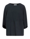 Alpha Studio Woman T-shirt Midnight Blue Size 8 Cotton, Elastane