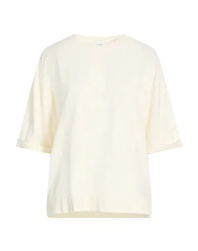Alpha Studio Woman T-shirt Off White Size 12 Cotton, Elastane In Neutral