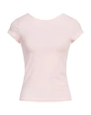 Alpha Studio Woman T-shirt Pink Size 10 Cotton, Elastane In Pink