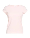 Alpha Studio Woman T-shirt Pink Size 12 Cotton, Elastane In Pink