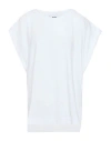 Alpha Studio Woman T-shirt White Size 10 Cotton, Elastane