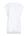 Alpha Studio Woman T-shirt White Size 10 Cotton, Elastane