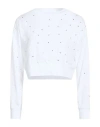 Alpha Studio Woman T-shirt White Size 10 Cotton, Elastane