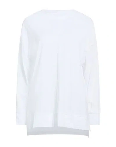 Alpha Studio Woman T-shirt White Size 10 Cotton, Elastane