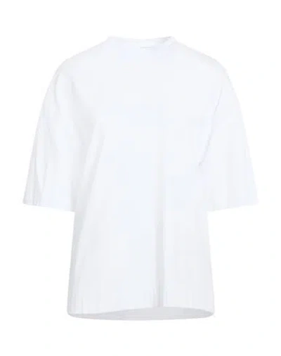 Alpha Studio Woman T-shirt White Size 10 Cotton, Elastane