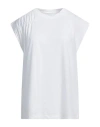 Alpha Studio Woman T-shirt White Size 10 Cotton, Polyester