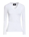 Alpha Studio Woman T-shirt White Size 10 Viscose, Elastane