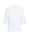 Alpha Studio Woman T-shirt White Size 12 Cotton, Elastane