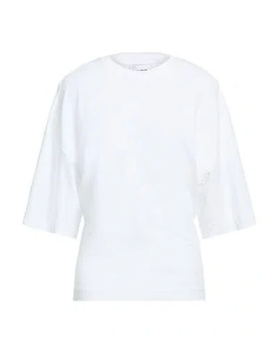 Alpha Studio Woman T-shirt White Size 12 Cotton, Elastane