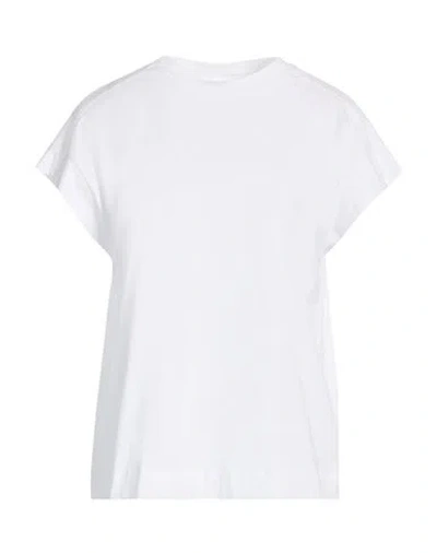 Alpha Studio Woman T-shirt White Size 12 Cotton, Elastane