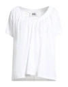 Alpha Studio Woman T-shirt White Size 6 Cotton, Elastane