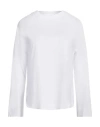 Alpha Studio Woman T-shirt White Size 8 Cotton, Elastane