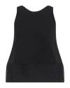 Alpha Studio Woman Top Black Size 10 Cotton, Elastane