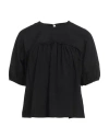 Alpha Studio Woman Top Black Size 10 Cotton, Elastane