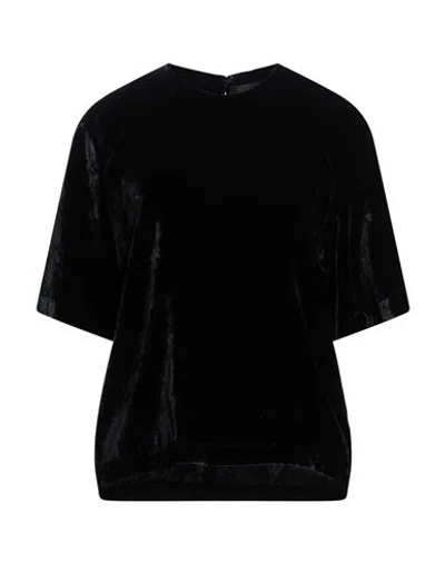 Alpha Studio Woman Top Black Size 10 Polyester