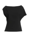 Alpha Studio Woman Top Black Size 10 Polyester, Elastane