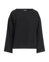Alpha Studio Woman Top Black Size 10 Polyester, Elastane