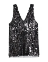 Alpha Studio Woman Top Black Size 12 Polyester