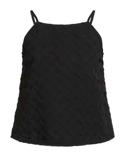 Alpha Studio Woman Top Black Size 12 Polyester