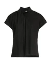 Alpha Studio Woman Top Black Size 10 Cotton, Elastane