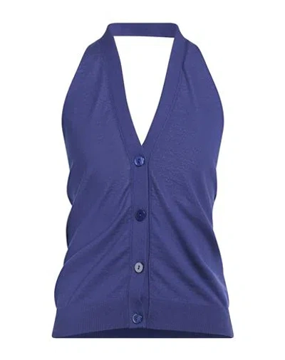 Alpha Studio Woman Top Blue Size 8 Cotton