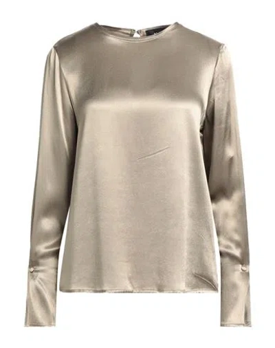 Alpha Studio Woman Blouse Bronze Size 10 Viscose In Yellow