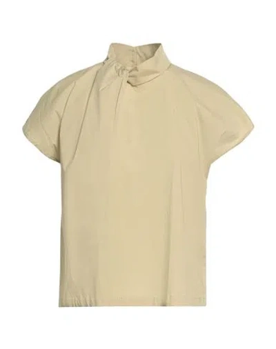 Alpha Studio Woman Top Cream Size 8 Cotton, Elastane In White