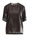 Alpha Studio Woman Top Khaki Size 10 Polyester