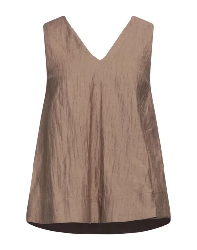 Alpha Studio Tops In Beige