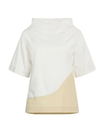 Alpha Studio Woman Top Light Grey Size 10 Cotton, Elastane In Multi