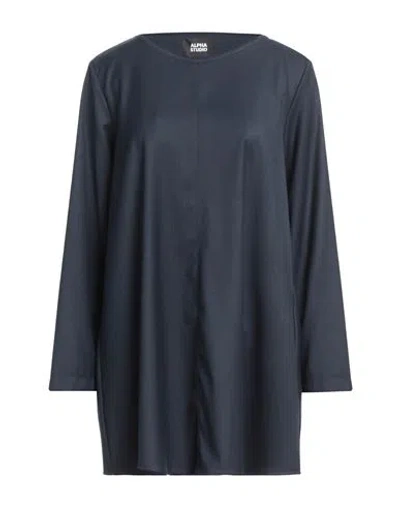 Alpha Studio Woman Top Midnight Blue Size 8 Polyester, Viscose, Elastane