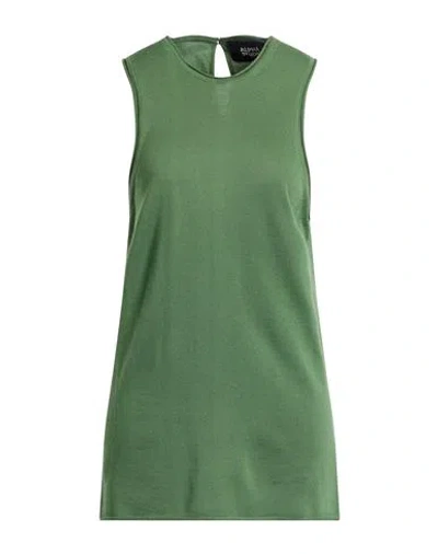 Alpha Studio Woman Top Military Green Size 8 Wool