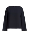 Alpha Studio Woman Top Navy Size 4 Polyester, Elastane In Blue