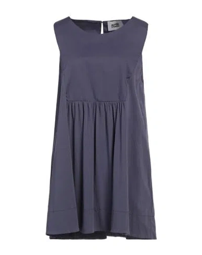Alpha Studio Woman Top Purple Size 14 Cotton, Elastane