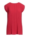 Alpha Studio Woman Top Red Size 8 Polyester