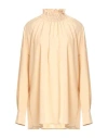 Alpha Studio Woman Blouse Sand Size 4 Polyester In Beige