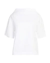 Alpha Studio Woman Top White Size 12 Cotton, Elastane In White