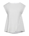 Alpha Studio Pleated Top In White