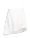 Alpha Studio Woman Top White Size 8 Linen, Viscose, Polyamide