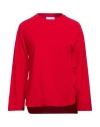 Alpha Studio Woman T-shirt Red Size 4 Cotton, Elastane In Red